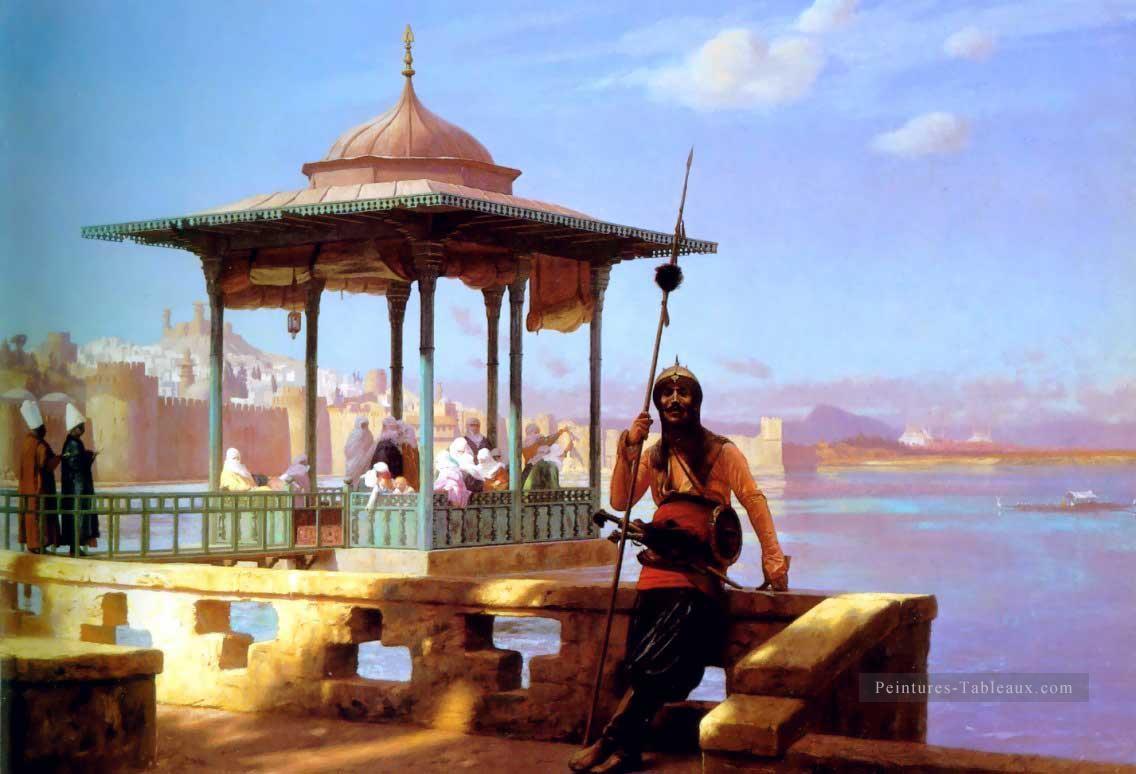 Harem dans le kiosque grec orientaliste orientalisme Jean Léon Gérôme Peintures à l'huile